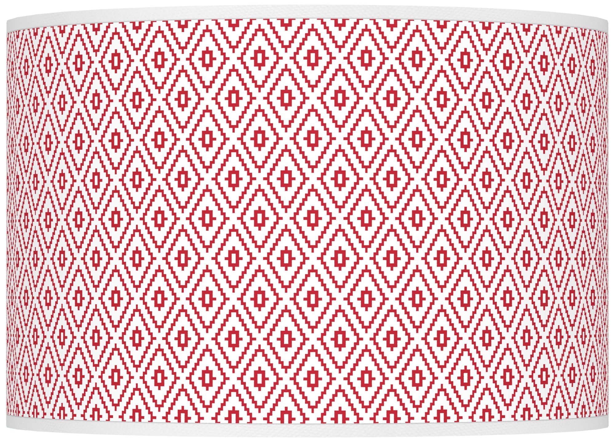 Color Plus Ovo 28 1/2" Diamonds Shade Samba Red Table Lamp