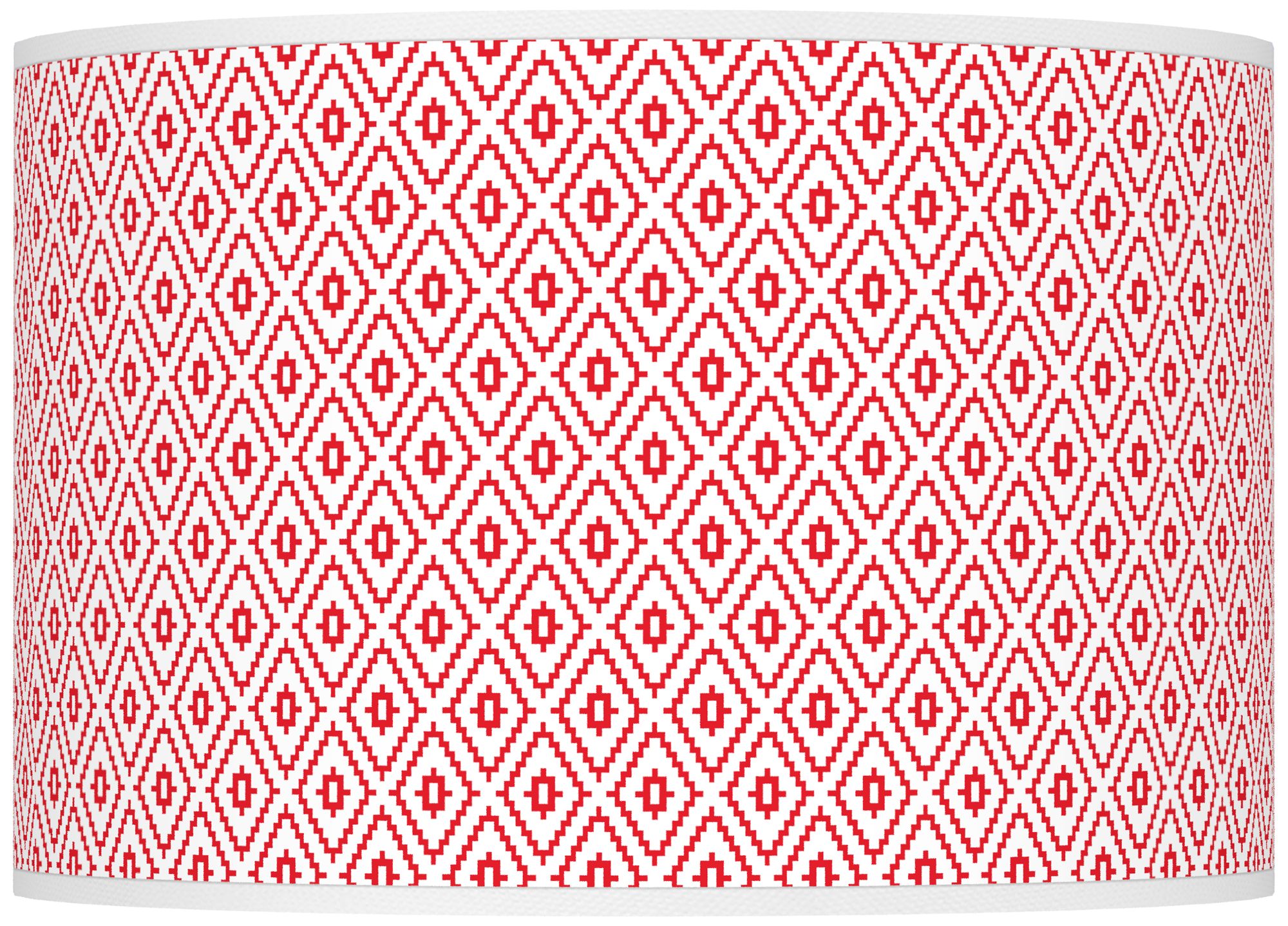 Color Plus Ovo 28 1/2" Diamonds Shade Bright Red Table Lamp