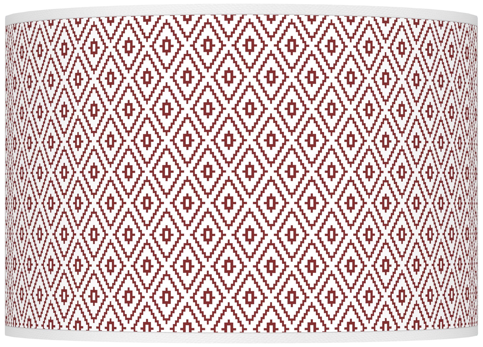 Color Plus Ovo 28 1/2" High Diamonds Shade Madeira Red Table Lamp