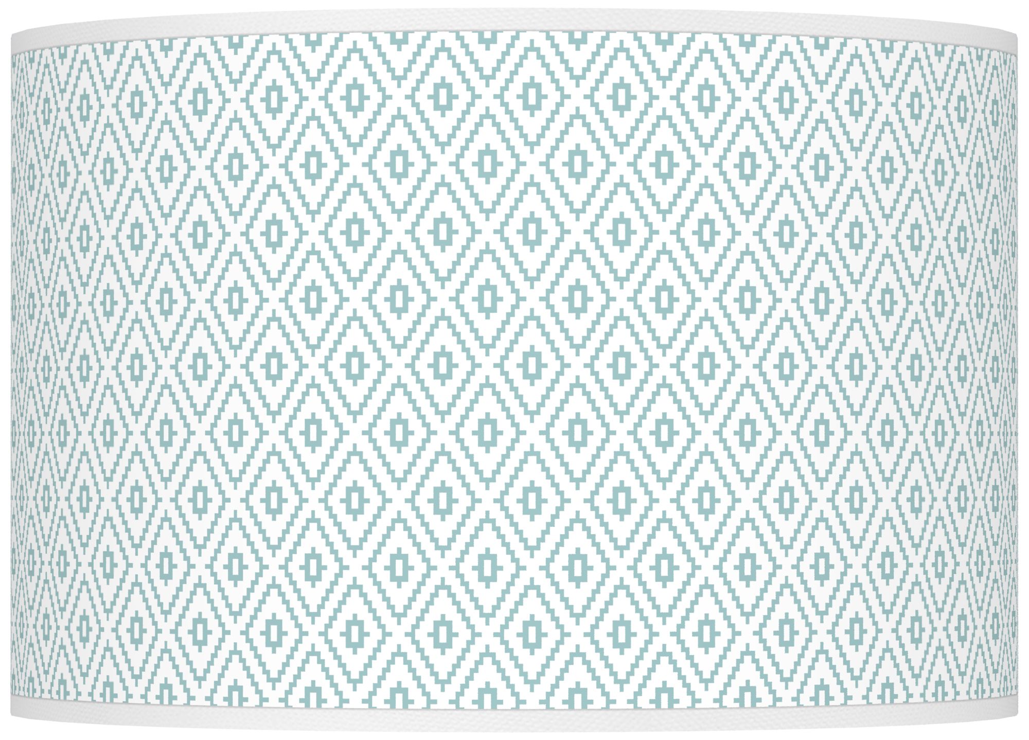 Color Plus Ovo 28 1/2" High Diamonds Shade Rain Blue Table Lamp