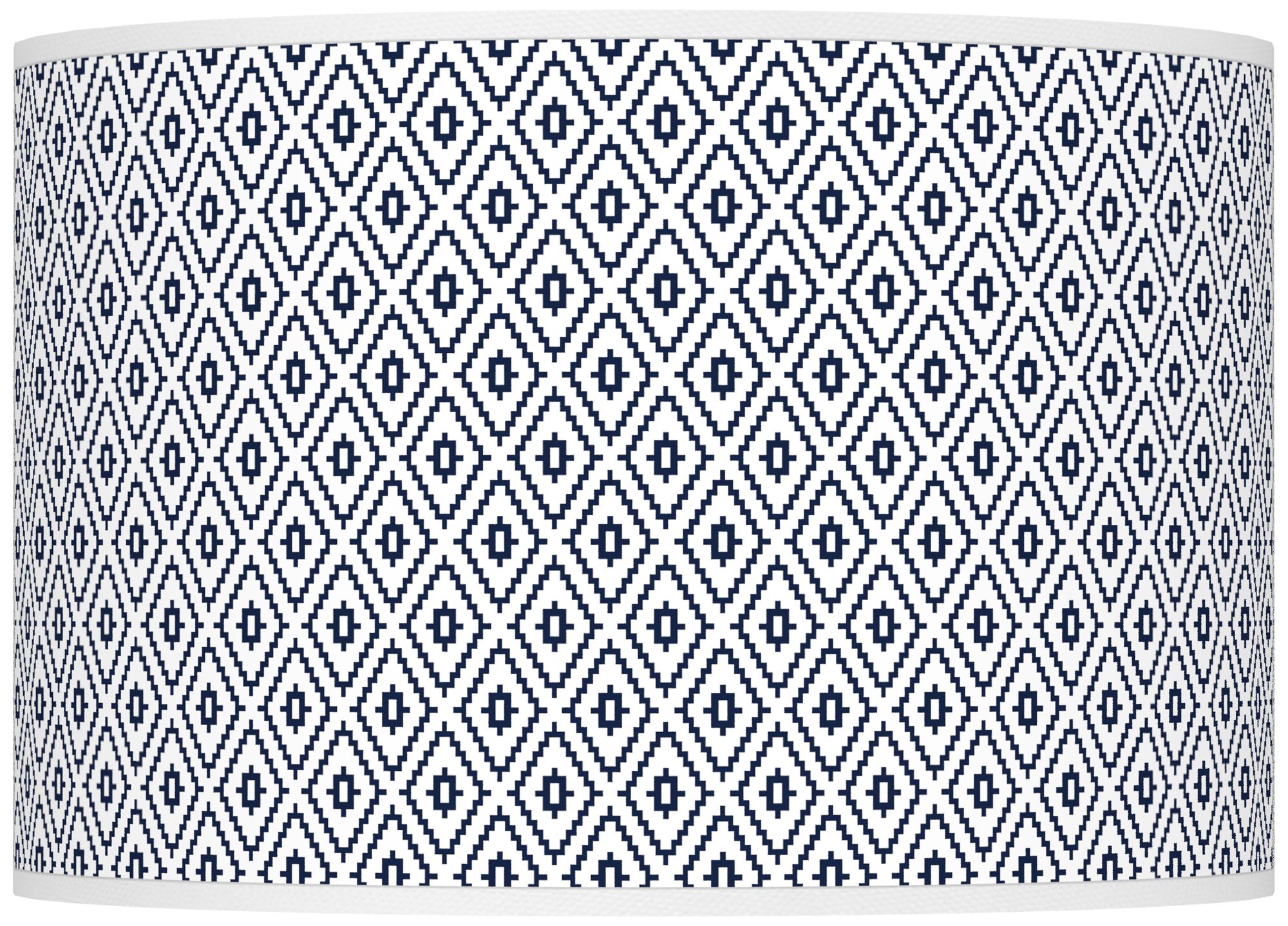 Color Plus Ovo 28 1/2" High Diamonds Shade Naval Blue Table Lamp