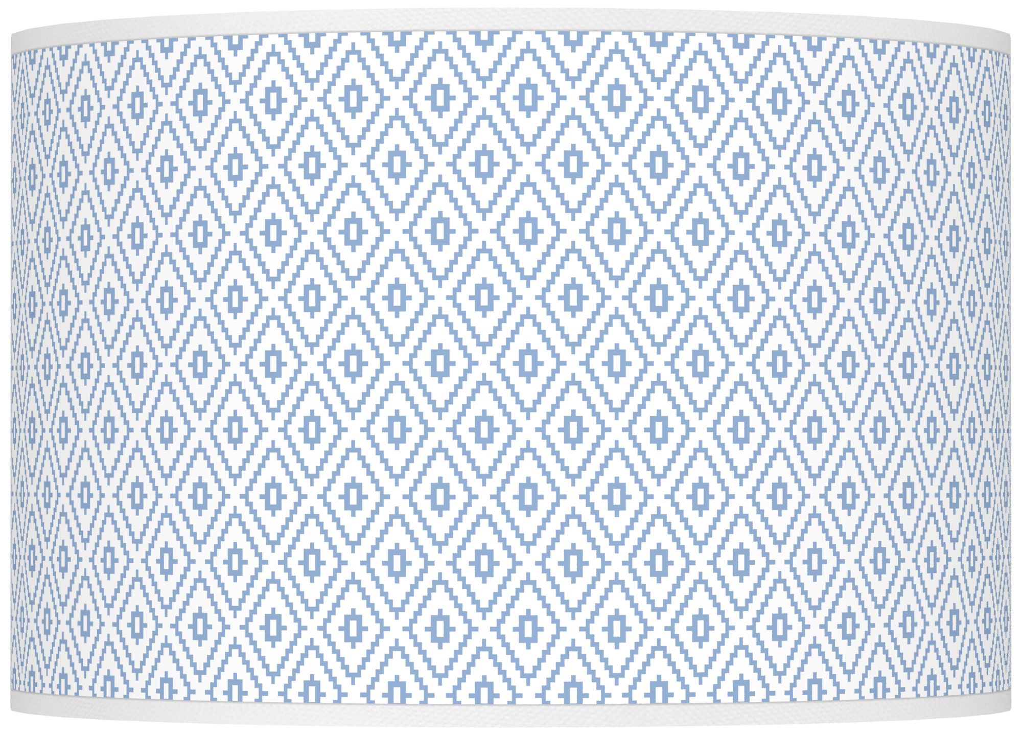 Color Plus Ovo 28 1/2" High Diamonds Shade Placid Blue Table Lamp