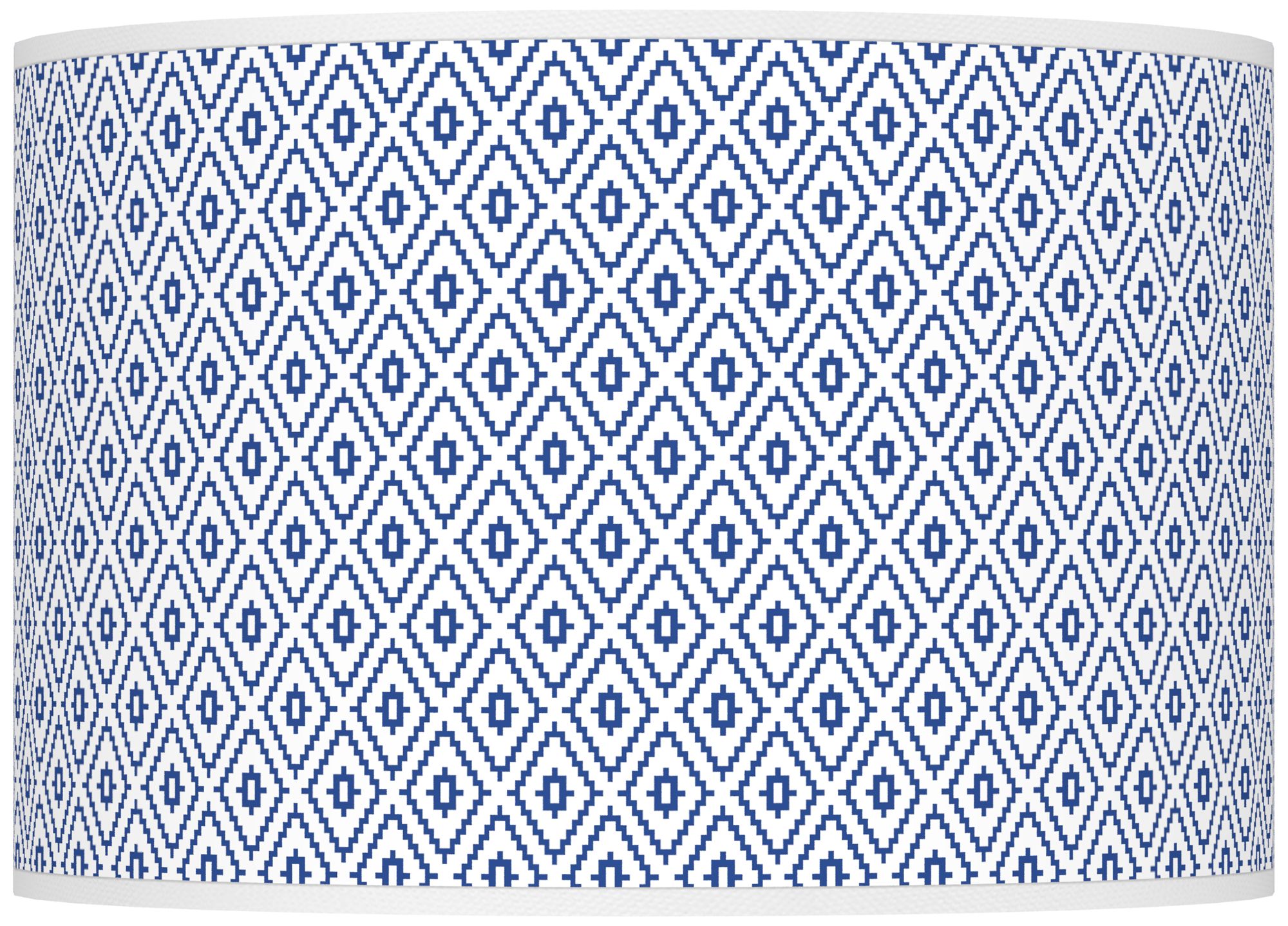 Color Plus Ovo 28 1/2" High Diamonds Shade Dazzling Blue Table Lamp