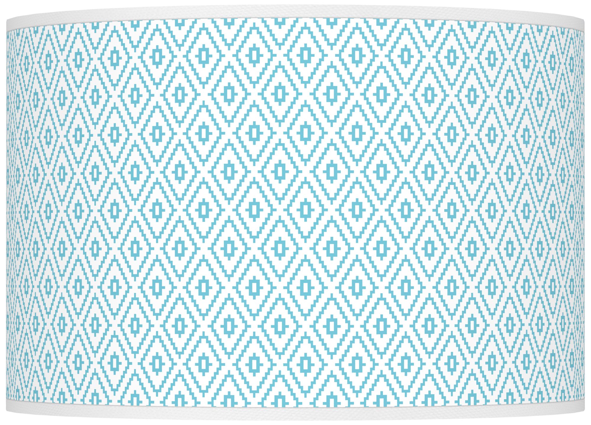 Color Plus Ovo 28 1/2" High Diamonds Shade Nautilus Blue Table Lamp