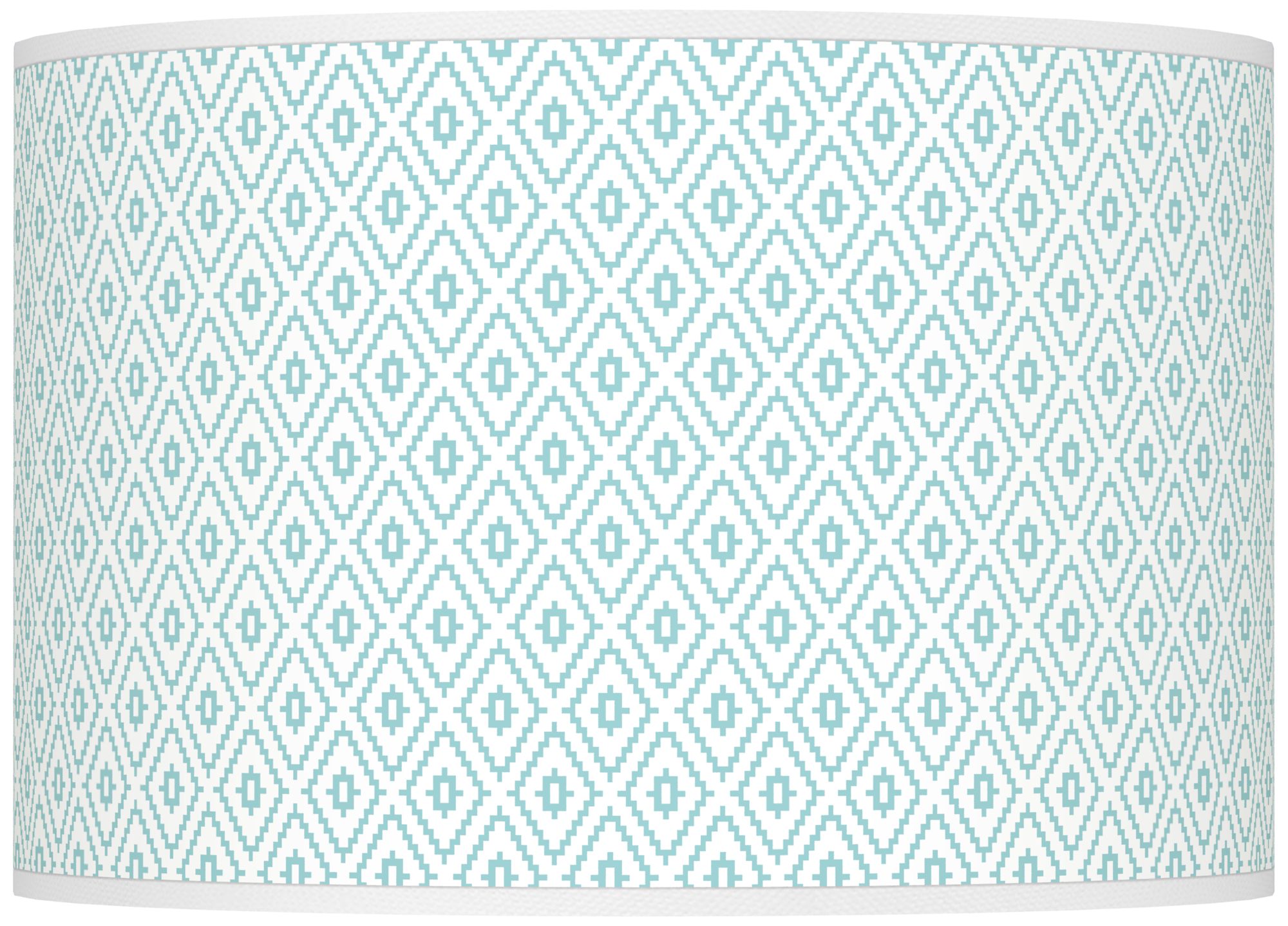 Color Plus Ovo 28 1/2" High Diamonds Shade Cay Blue Table Lamp