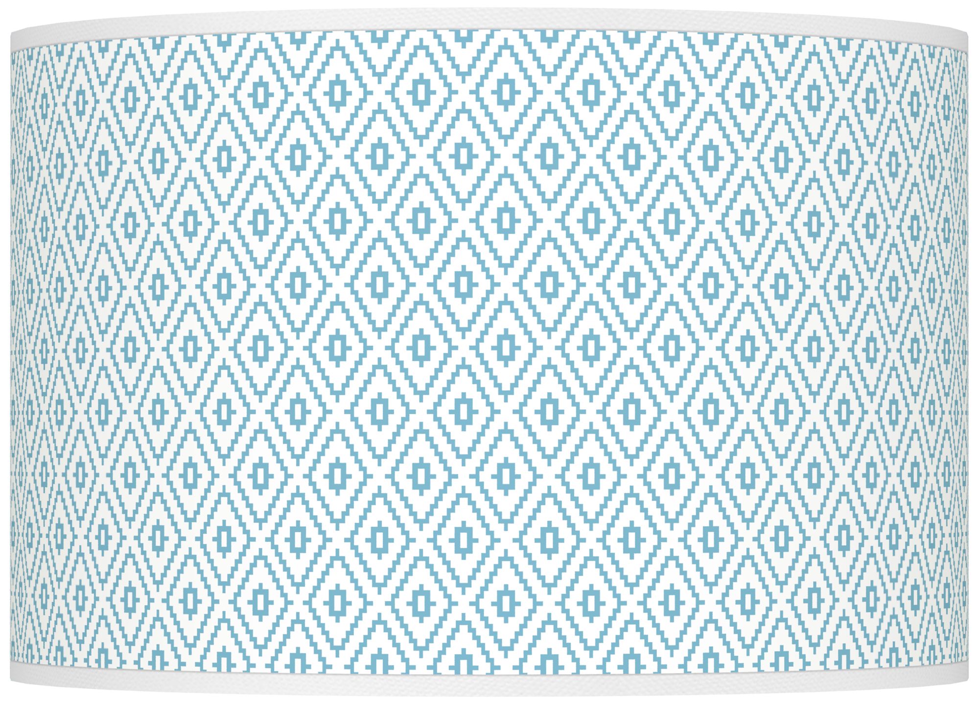 Color Plus Ovo 28 1/2" High Diamonds Shade Vast Sky Blue Table Lamp