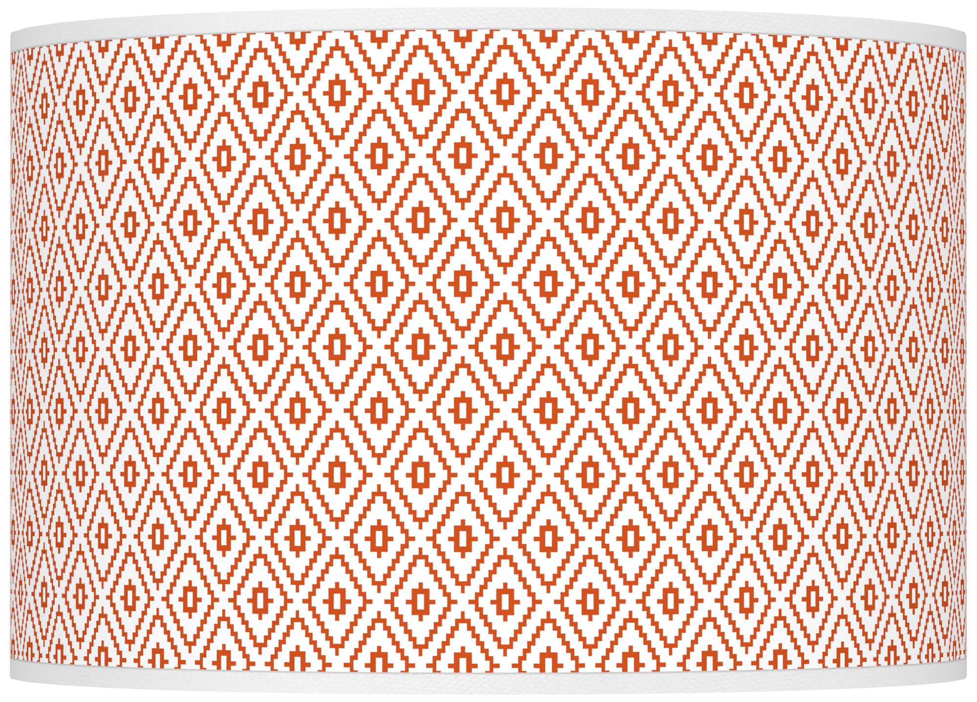 Color Plus Ovo 28 1/2" High Diamonds Shade Robust Orange Table Lamp