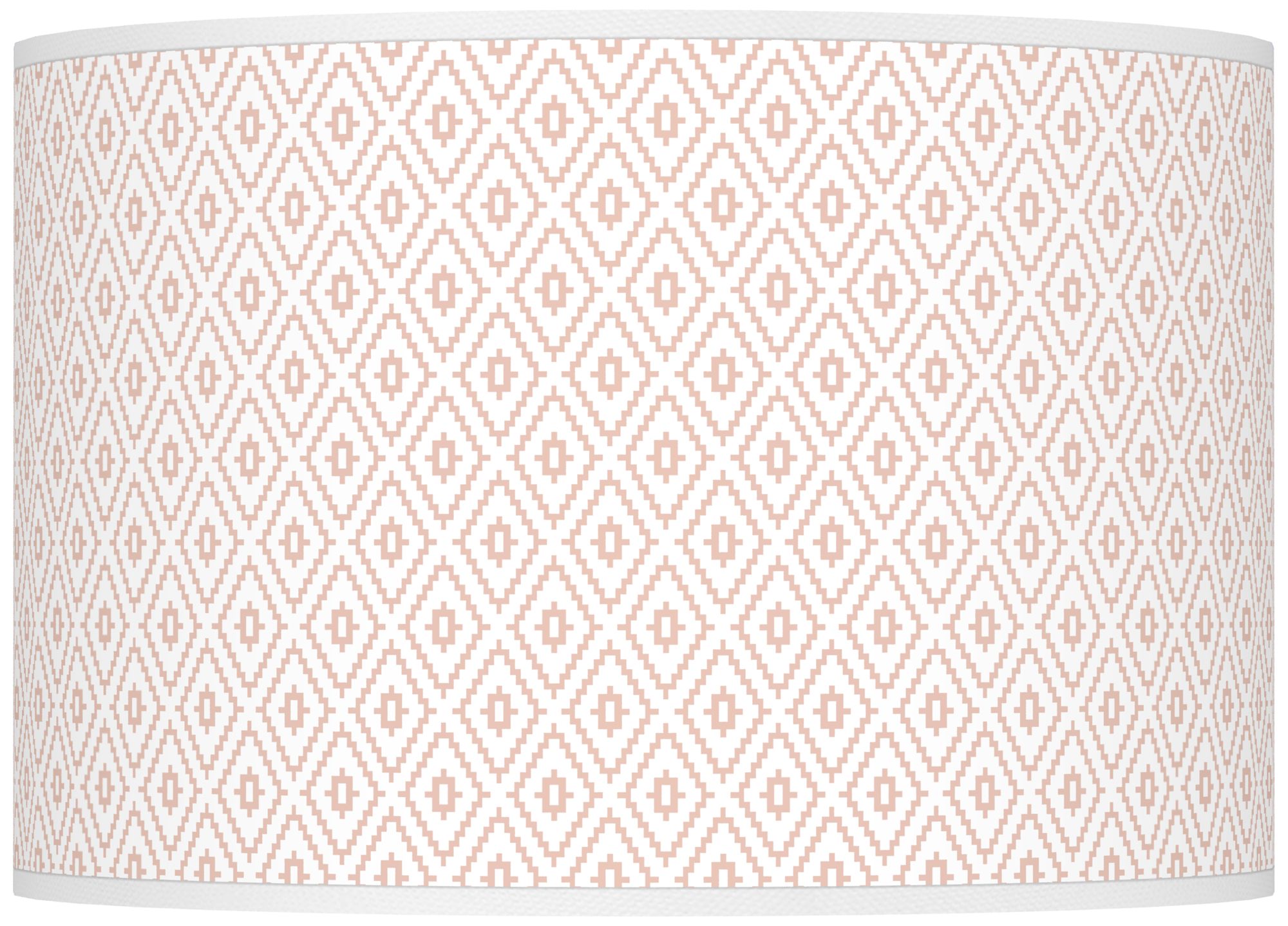 Color Plus Ovo 28 1/2" Diamonds Shade Mellow Coral Pink Table Lamp