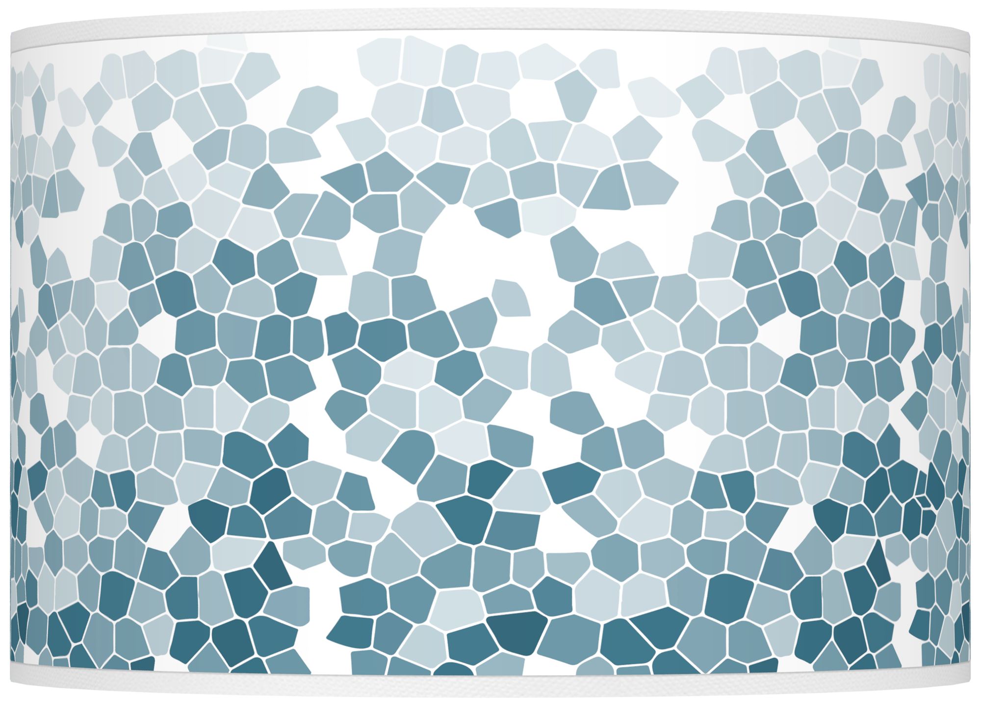 Color Plus Ovo 28 1/2" Mosaic Shade Great Falls Blue Table Lamp