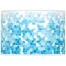 Sky Blue Mosaic Giclee Ovo Table Lamp