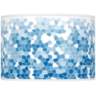 Royal Blue Mosaic Giclee Ovo Table Lamp