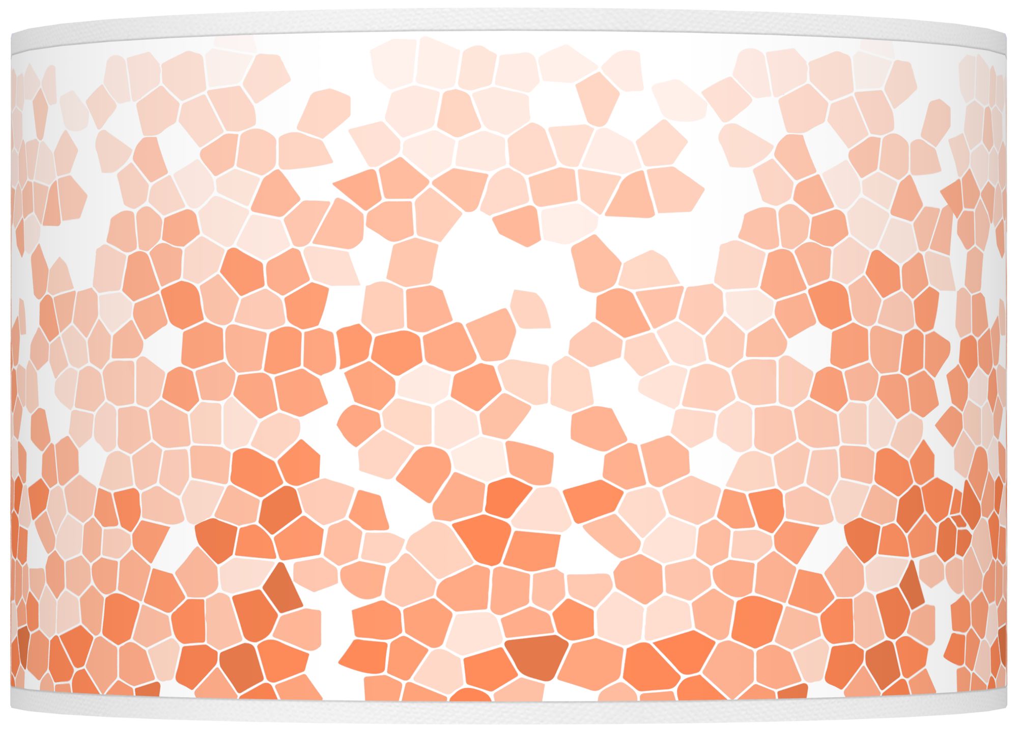 Color Plus Ovo 28 1/2" High Mosaic Shade Nectarine Orange Table Lamp