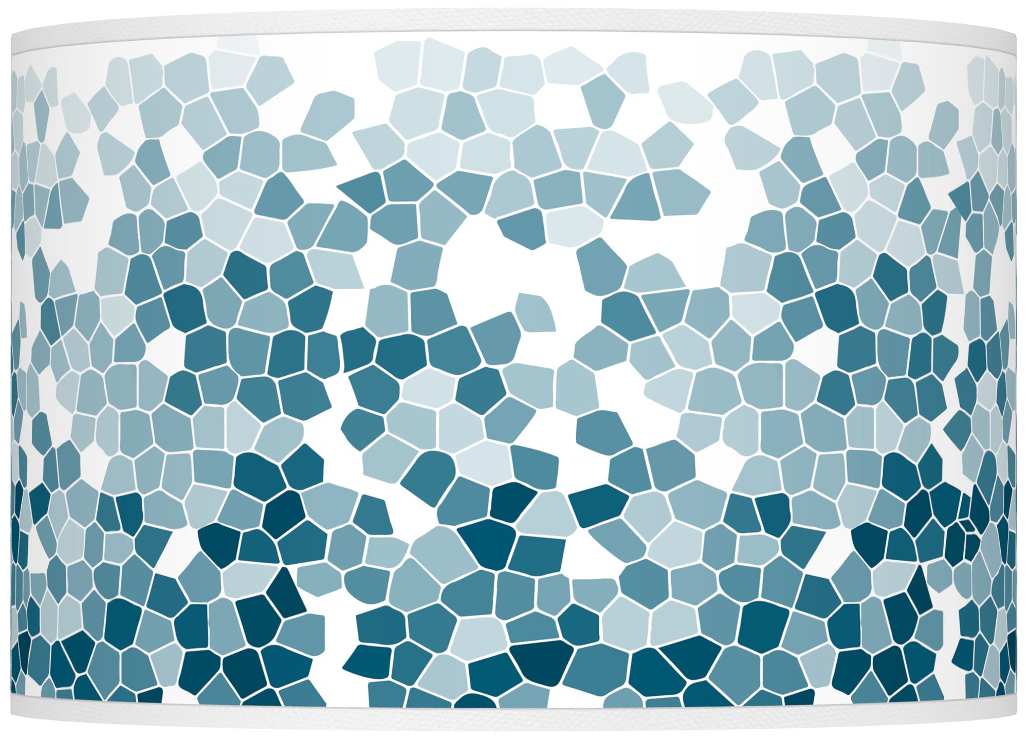 Color Plus Ovo 28 1/2" High Oceanside Mosaic Giclee Ovo Table Lamp