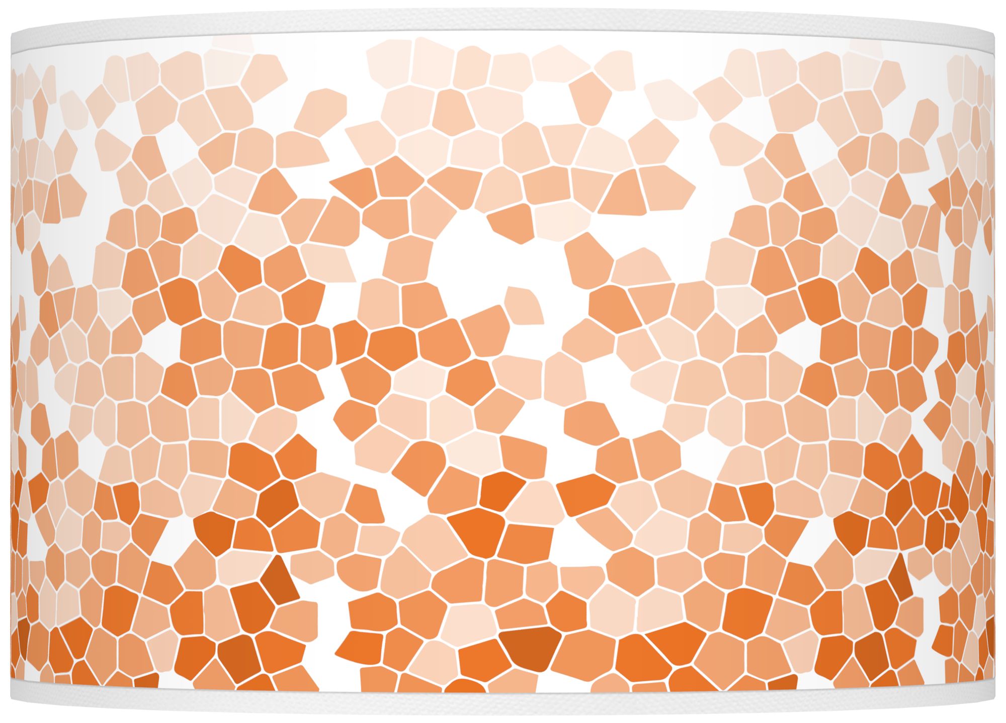 Color Plus Ovo 28 1/2" High Mosaic Shade Invigorate Oragne Table Lamp