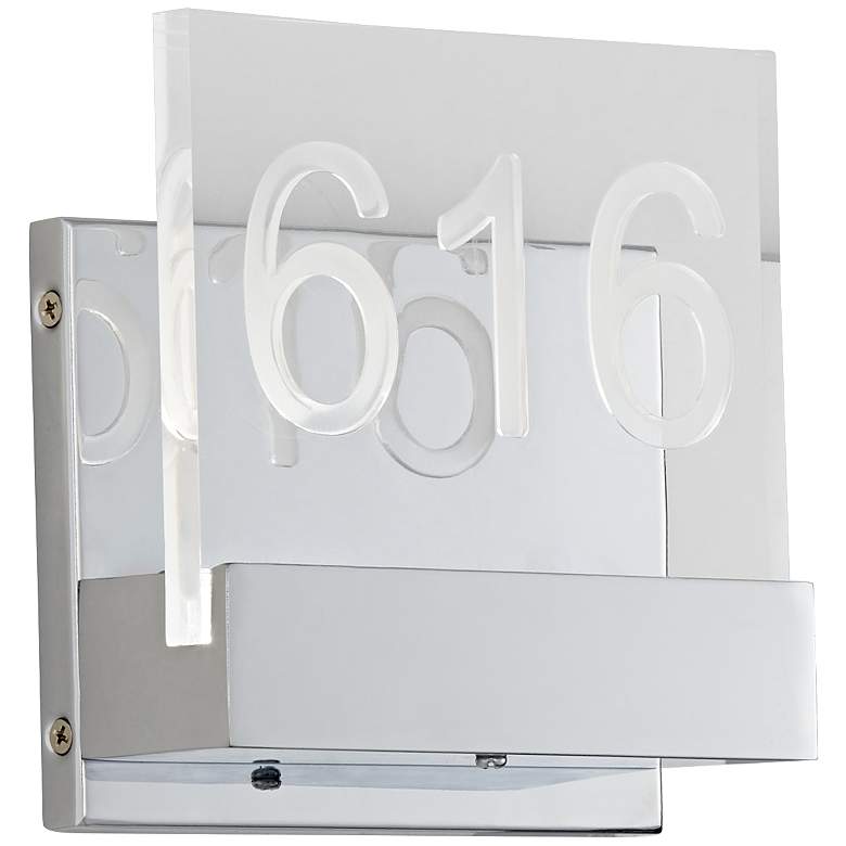 Image 1 59N51 - Metal and Acrylic Lighted Room Numbers