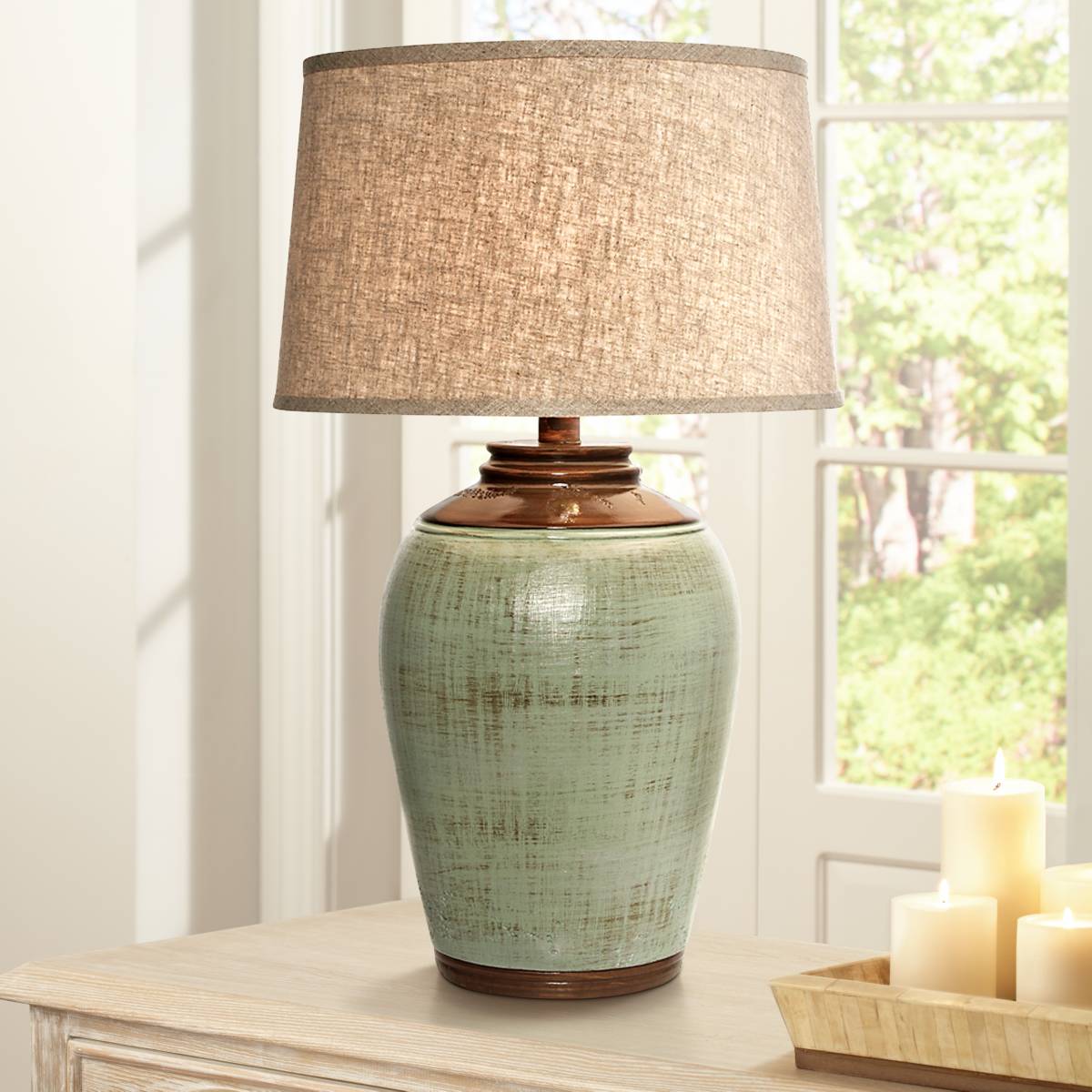 Green, Traditional, Table Lamps | Lamps Plus