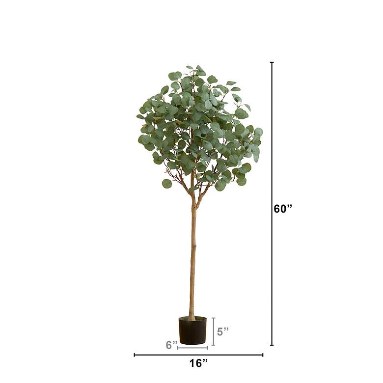 Image 2 5ft. Artificial Eucalyptus Tree more views