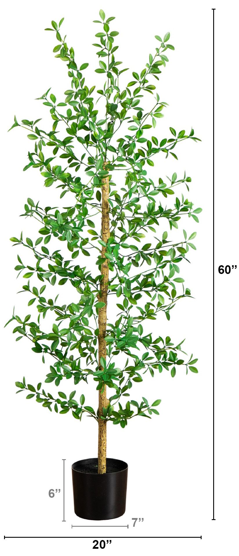 Image 3 5ft. Artificial Shady Lady Black Olive Tree more views