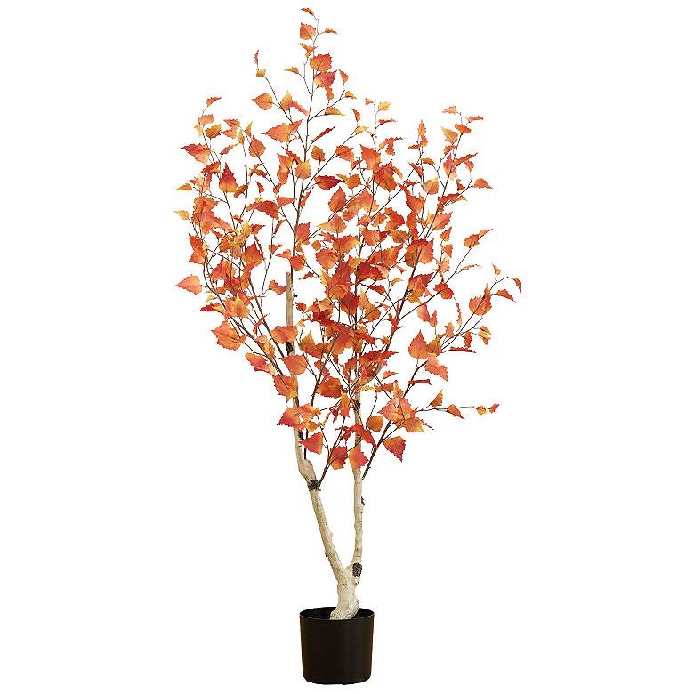 Image 1 5ft. Autumn Birch Artificial Fall Tree