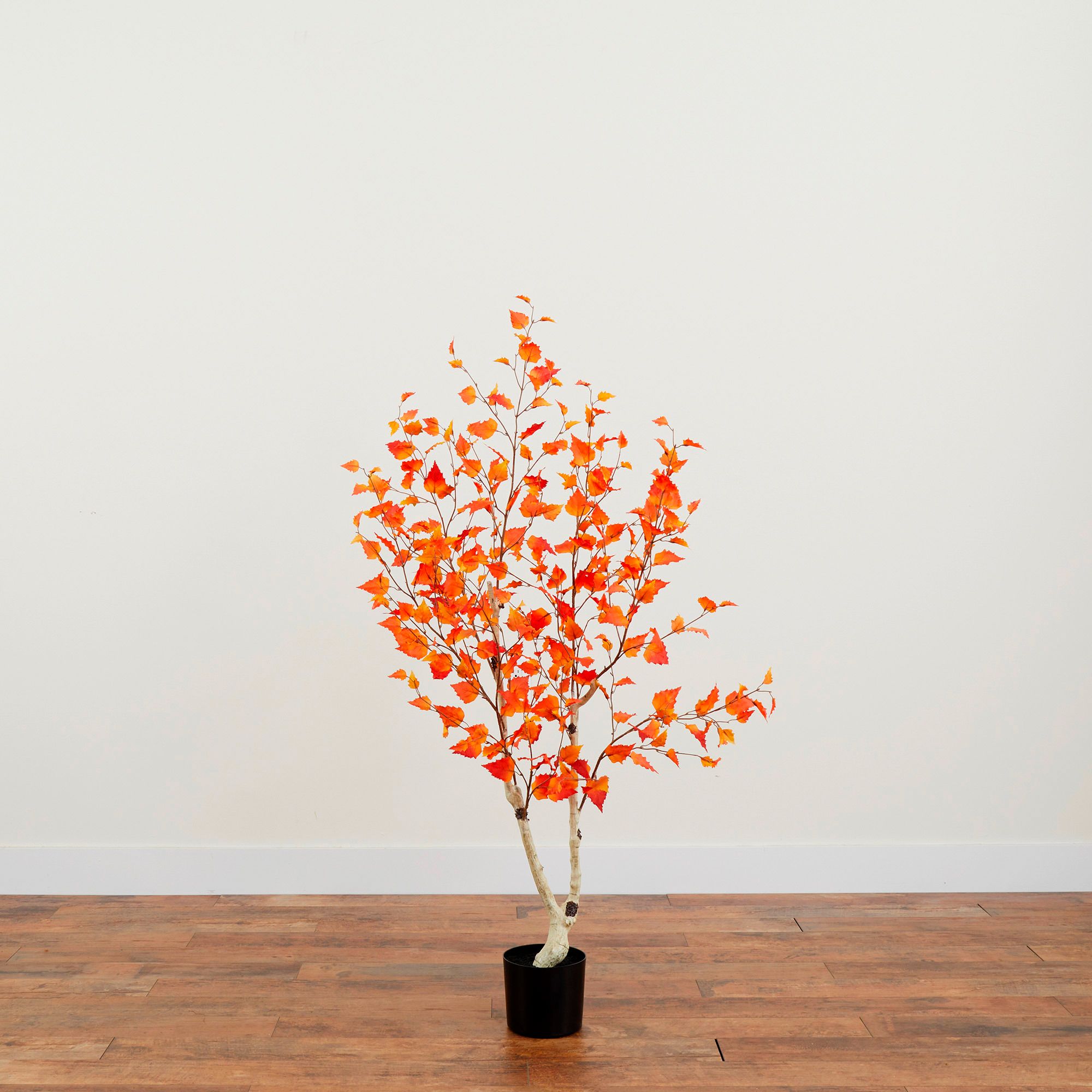 Image 6 5ft. Autumn Birch Artificial Fall Tree more views
