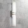 Possini Euro Exeter 24" Wide Nickel LED Bathroom Vanity Light in scene