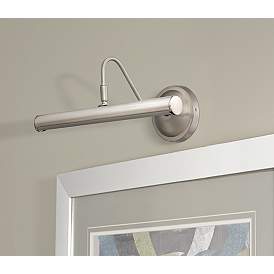 Image1 of Possini Euro Renaissance 16" Wide Polished Nickel LED Picture Light in scene