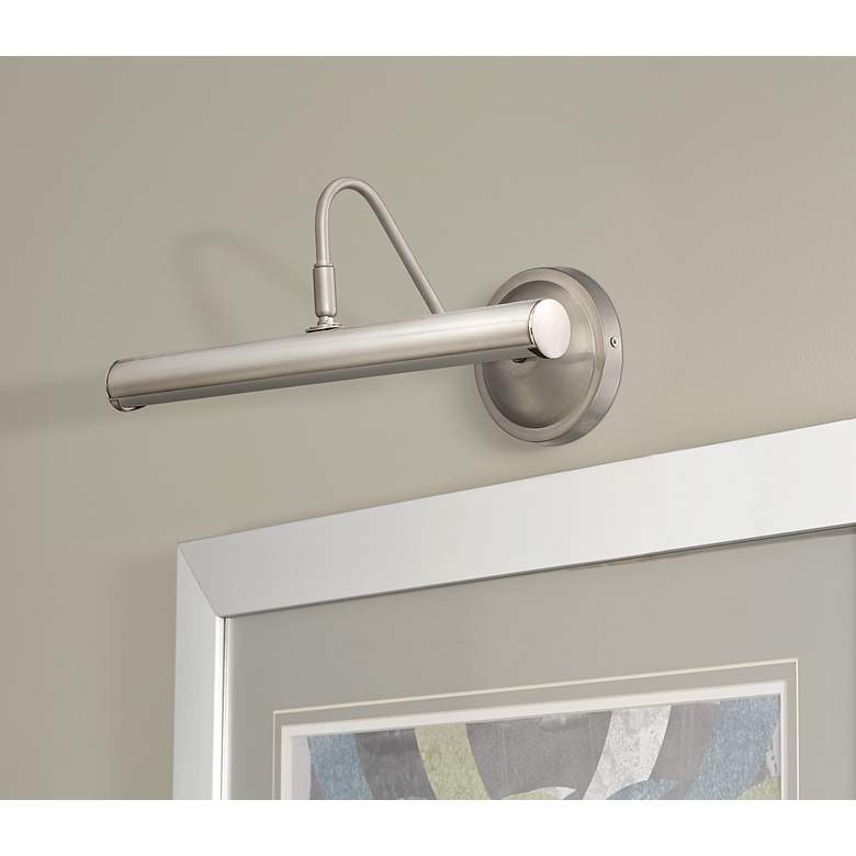 Image 1 Possini Euro Renaissance 16" Wide Polished Nickel LED Picture Light in scene