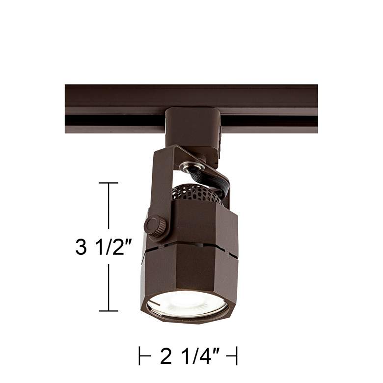 Image 7 6.5 Watt LED Bronze Track Head For Halo Track System more views