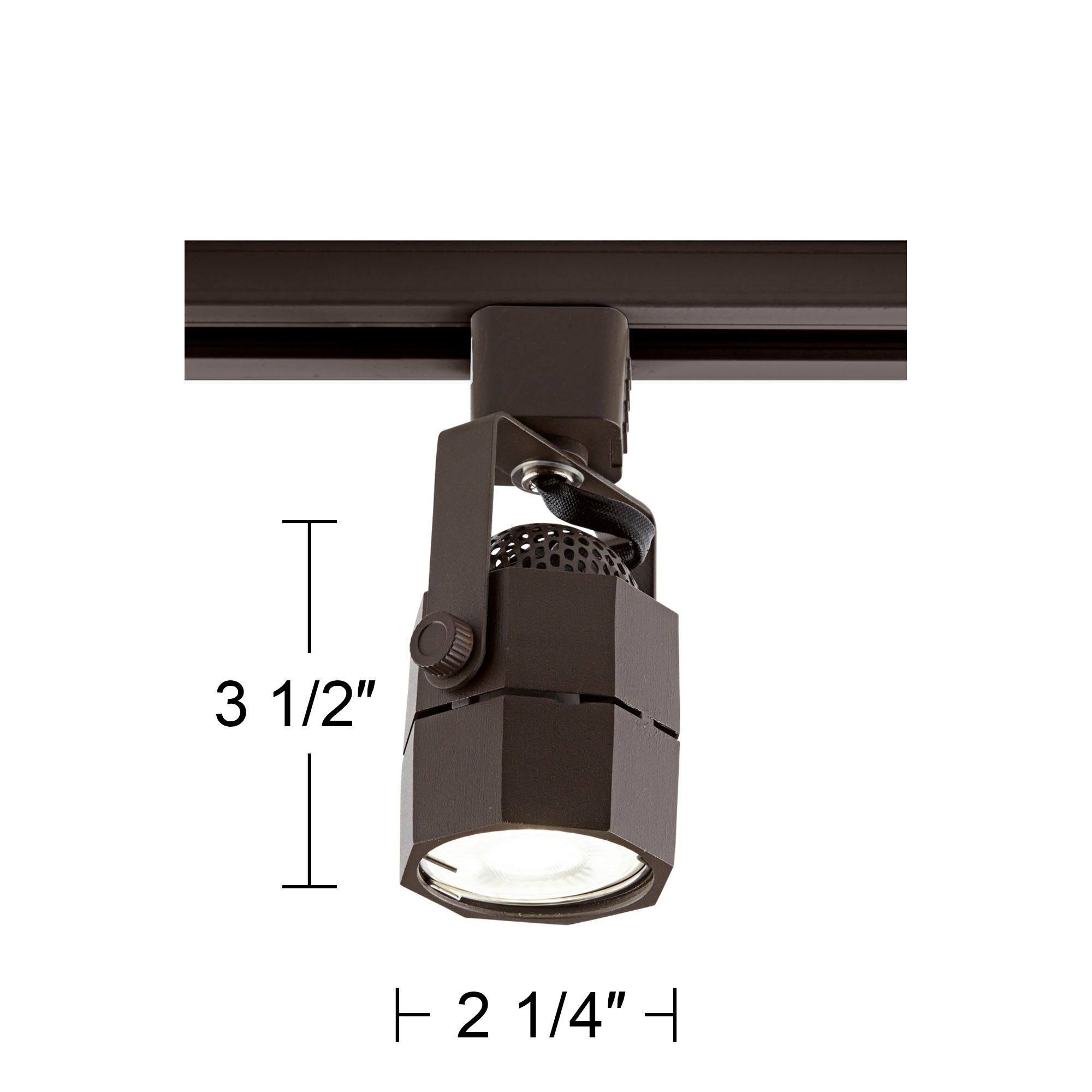 6.5 Watt LED Bronze Track Head For Juno Track System