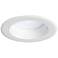 6" Dimmable Recessed 15W-980 Lumen White LED Retrofit Trim