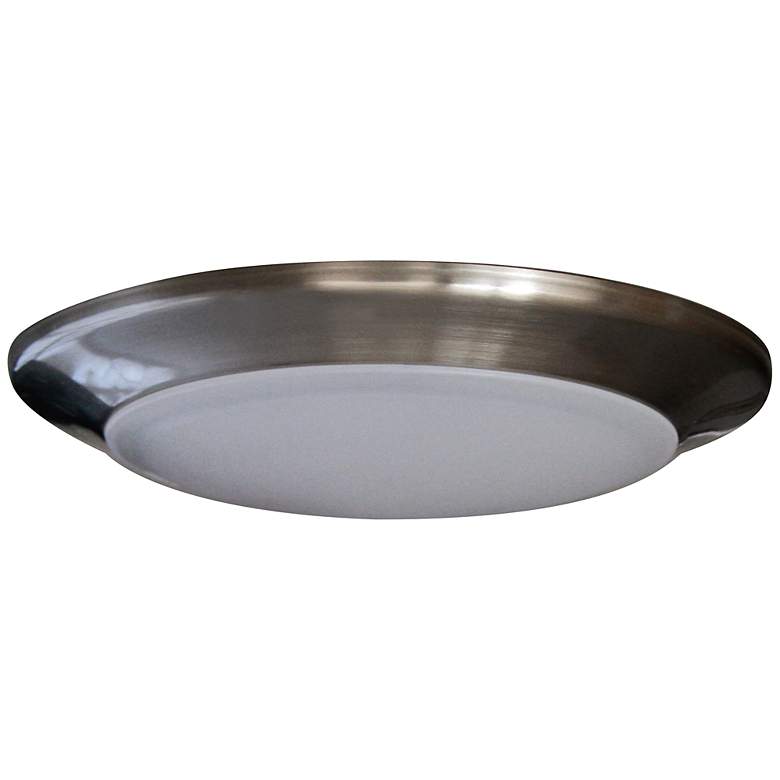 Image 1 6" Disk 15 Watt Surface Mount LED Retrofit Trim in Nickel
