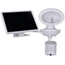 6" High White Solar LED Security Video Camera and Spotlight