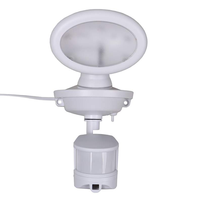 Image 2 6" High White Solar LED Security Video Camera and Spotlight more views