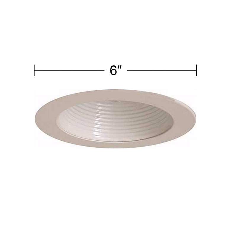 Image 2 6 inch Line Voltage White Painted Baffle more views