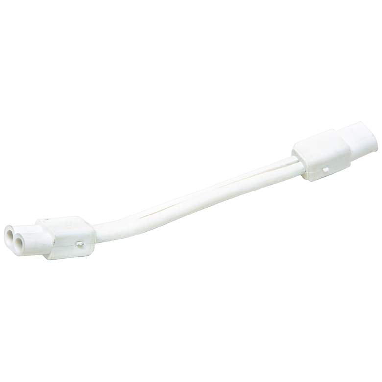 Image 1 6" Long White Thermoplastic Elastomer Jumper Connector