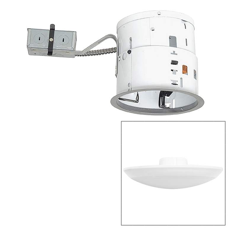Image 1 6" Non-IC Remodel 12W 912lm LED Complete Recessed Light Kit