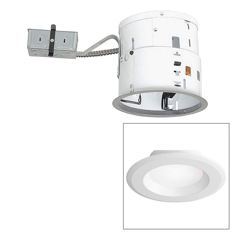 Image 1 6 inch Non-IC Remodel 15W 1000lm LED Complete Recessed Light Kit