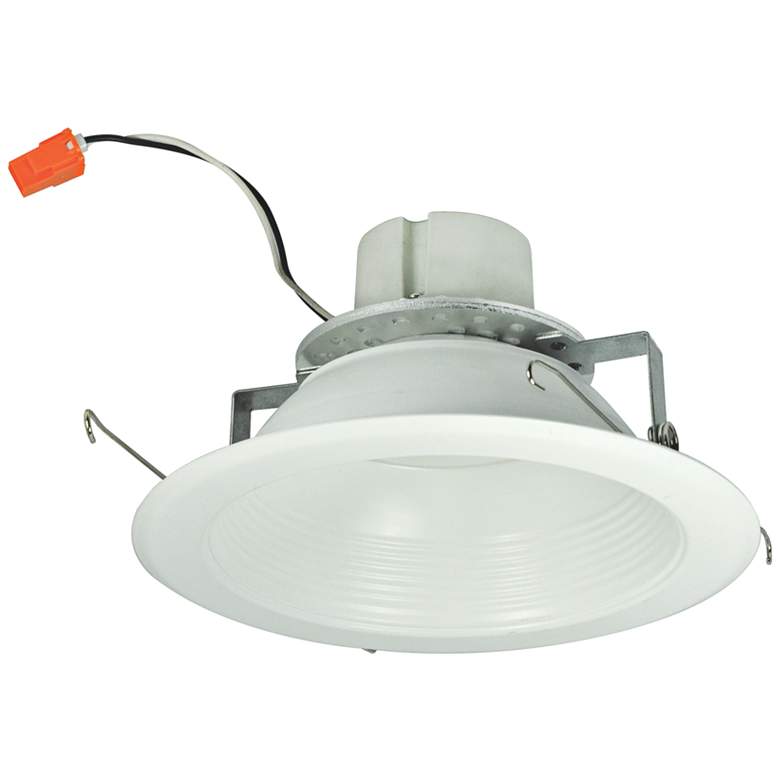 Image 1 6" Nora 16.6-W LED Retrofit Baffle Trim in Cobalt White