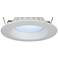 6" Recessed 11-W  Dimmable LED Retrofit Light Trim in White
