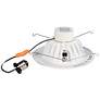 6" Recessed 11-W  Dimmable LED Retrofit Light Trim in White in scene