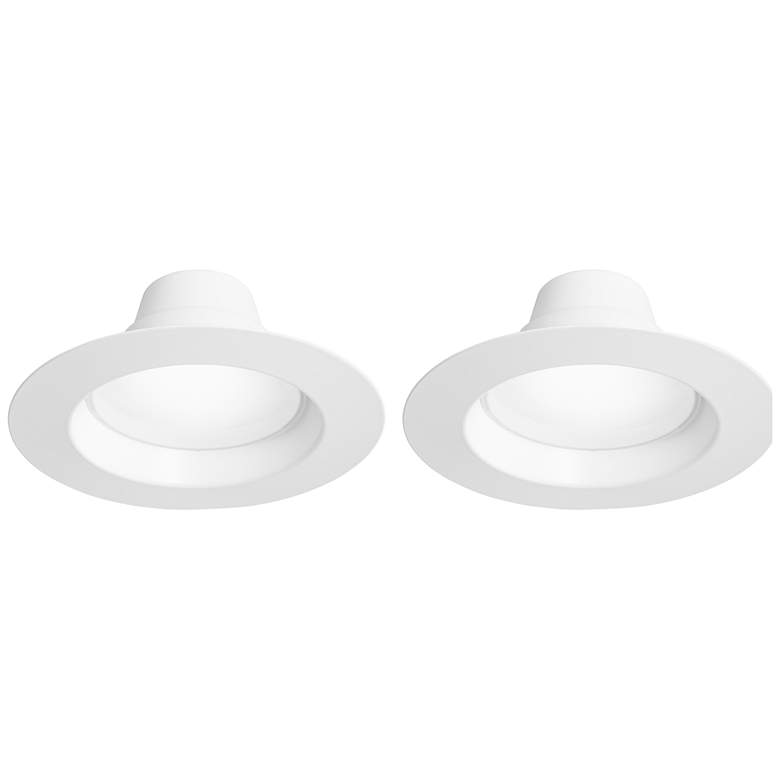 Image 2 6" White 15W LED Retrofit Trim 2-Pack