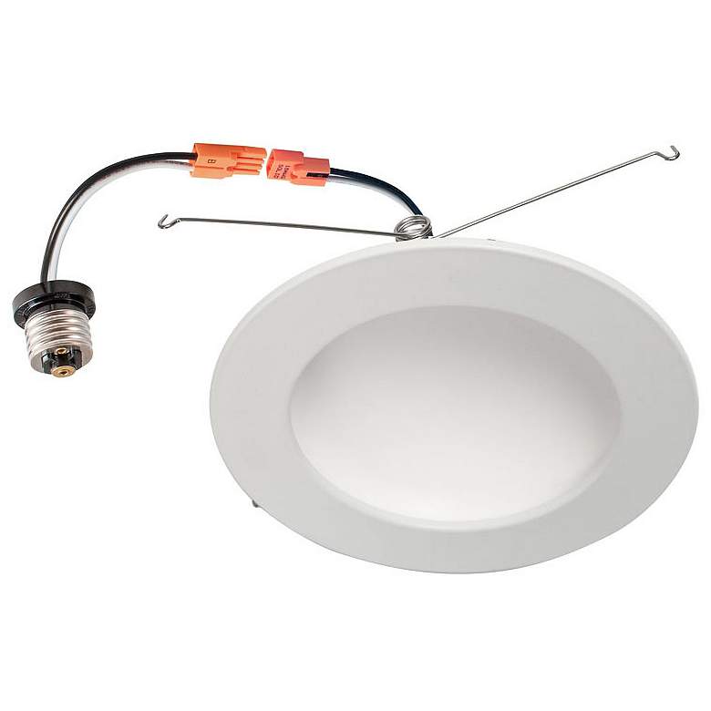Image 2 6 inch White Dome 15 Watt Set of LED Retrofit Recessed Downlights 4-Pack more views