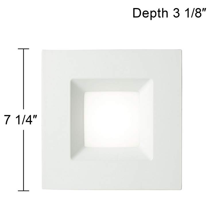 Image 5 6" White Square Retrofit 15 Watt LED Recessed Light more views