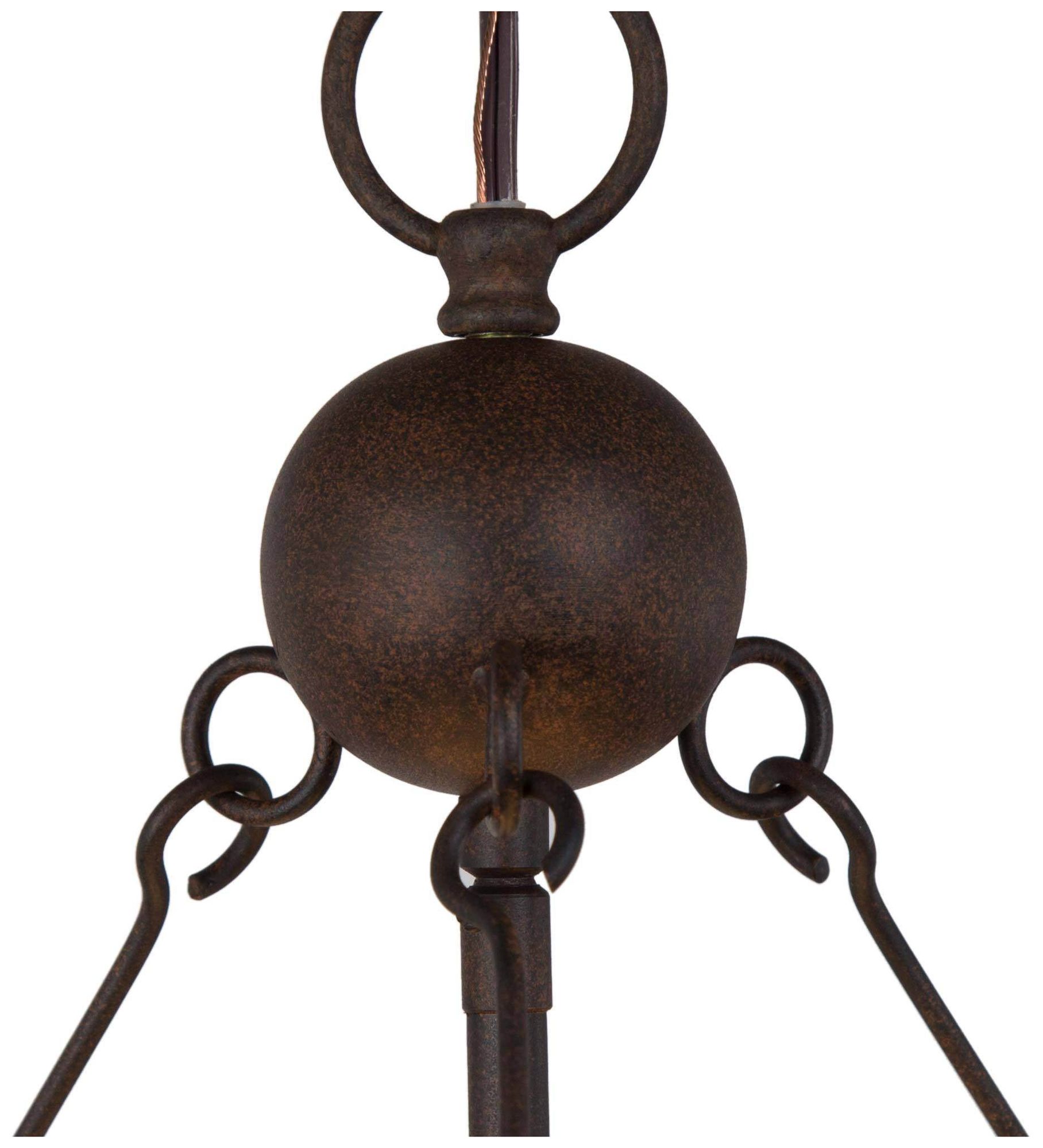 Image 2 6-Light 20.9"W Drum Rust Bronze Chandeliers more views