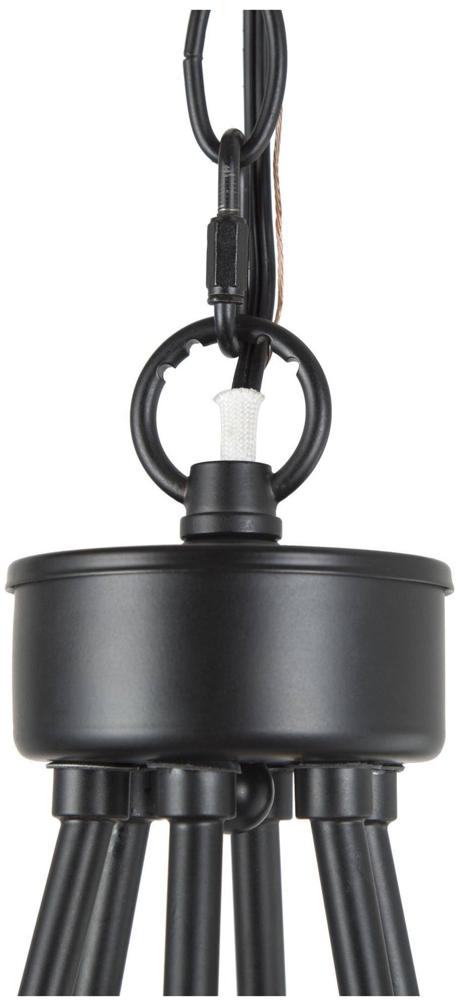 Image 4 6-Light 26.8"W Classic Matt Black Chandeliers more views