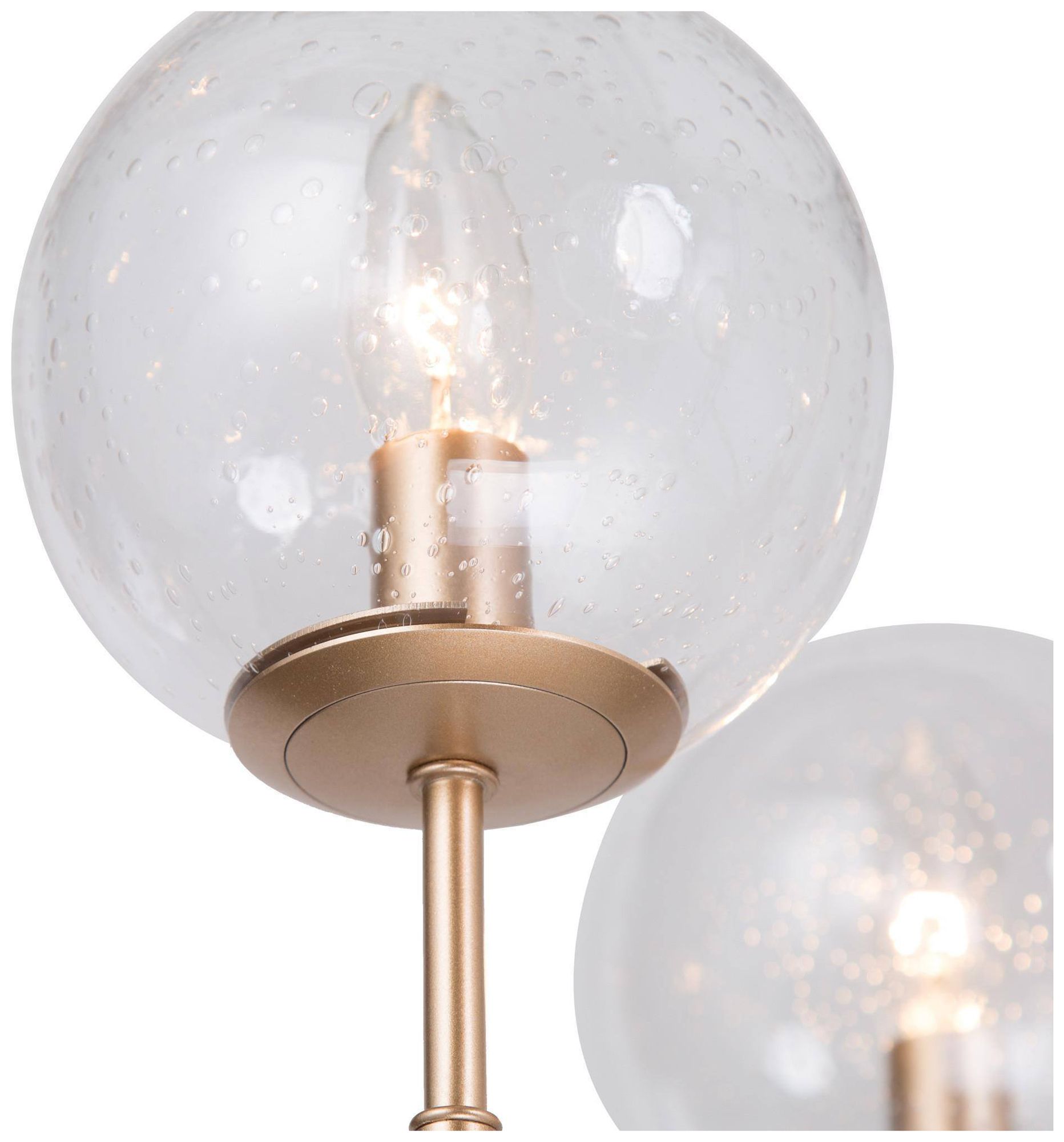 Image 2 6-Light 26"W Branch Metallic Gold Chandeliers more views