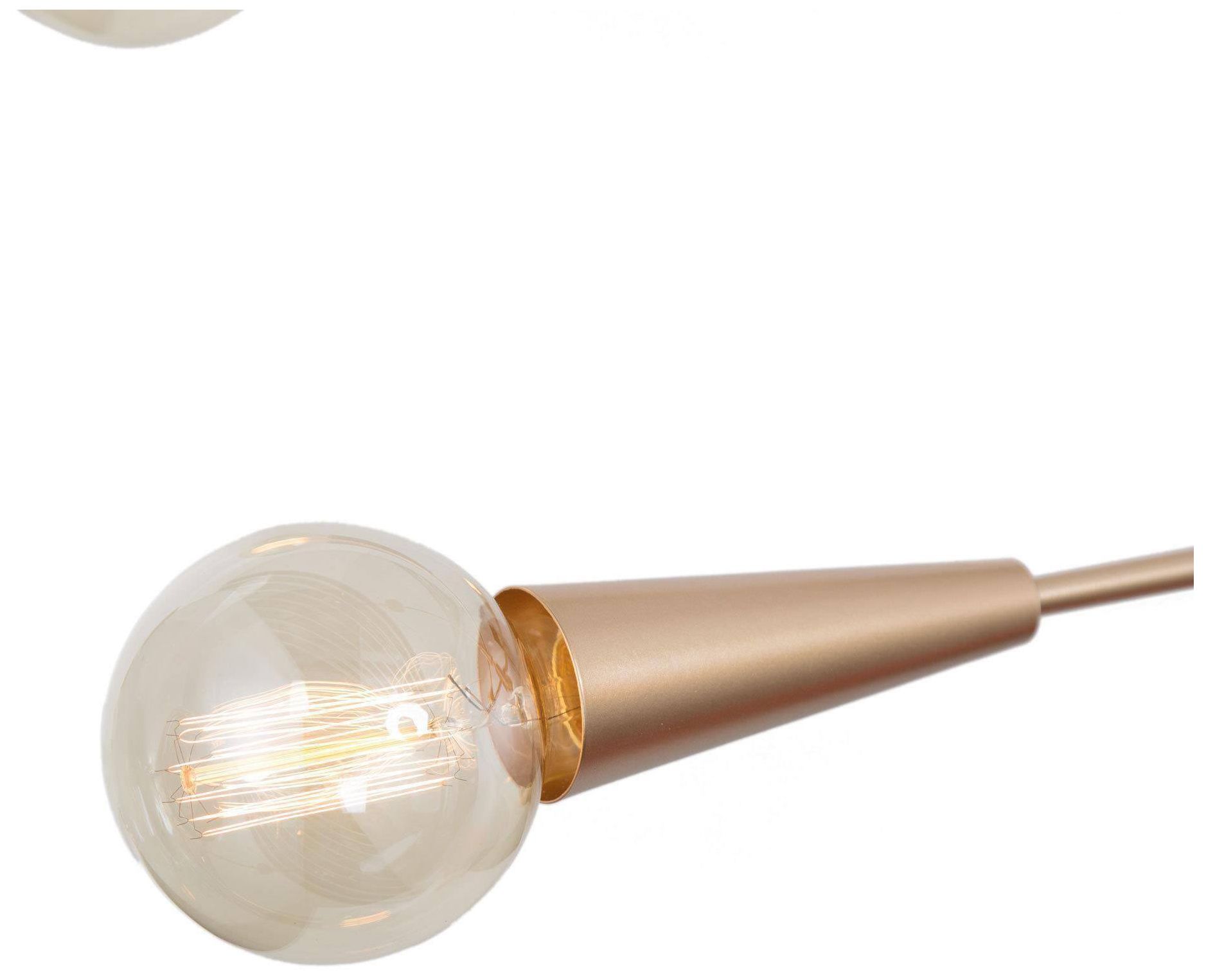 Image 3 6-Light 31.1"W Sputnik Metallic Gold Chandeliers more views