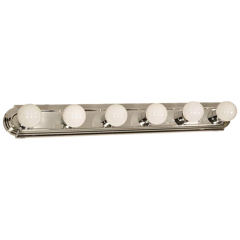 Image 1 6 Light; 36 in.; Vanity; Racetrack Style