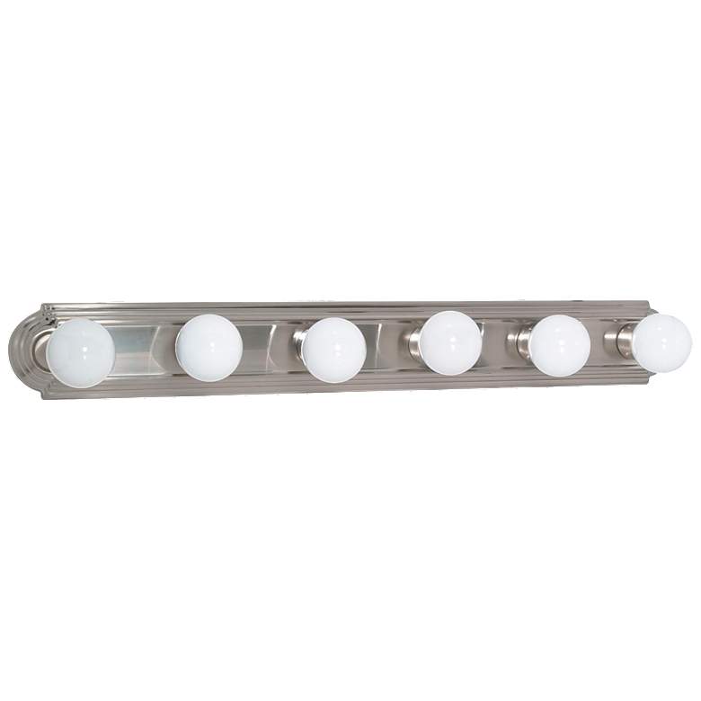 Image 1 6 Light; 36 in.; Vanity; Racetrack Style