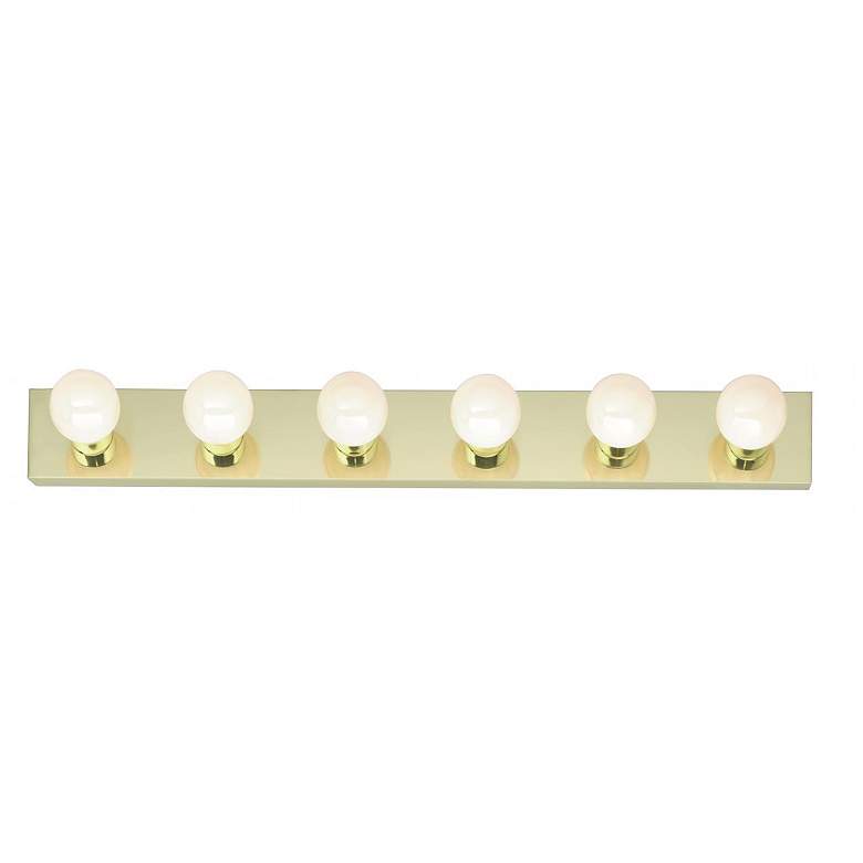 Image 1 6 Light - 36" Vanity Strip - Polished Brass Finish